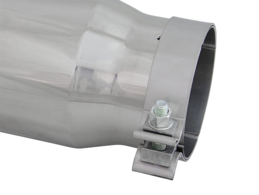 aFe Diesel Exhaust Tip Bolt On Polished 4in Inlet x 5in Outlet x 15in