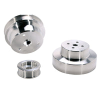 BBK 88-95 GM Truck 4.3 5.0 5.7 Underdrive Pulley Kit - Lightweight CNC Billet Aluminum (3pc) - Burkken Auto Parts
