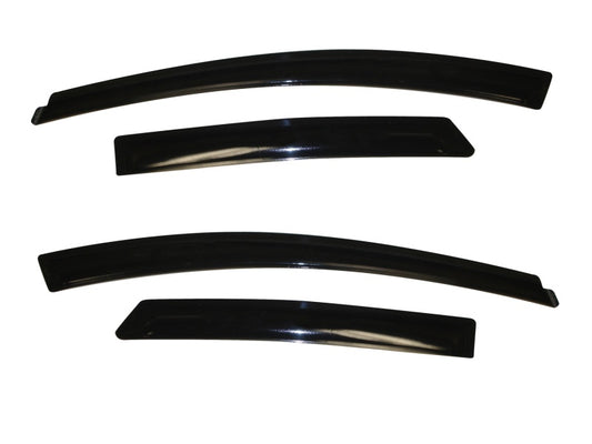 AVS 12-18 Ford Focus Ventvisor Outside Mount Window Deflectors 4pc - Smoke - Burkken Auto Parts