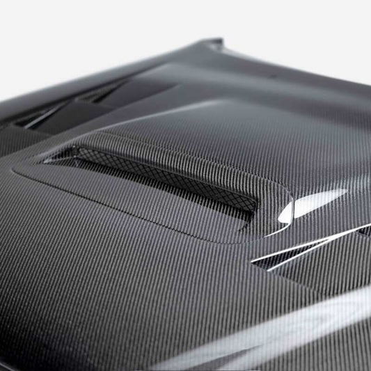 Seibon 12-15 Toyota Tacoma TS-Style Carbon Fiber Hood - Burkken Auto Parts