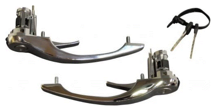Porsche Outside Door Handle Set - 104099010 - JP Group Dansk 1687100710 - Burkken Auto Parts