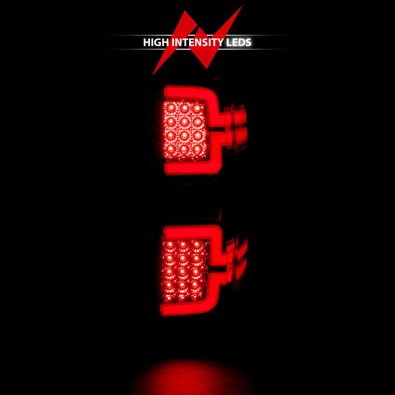 ANZO 2014-2018 Chevy Silverado 1500 LED Taillights Chrome - Burkken Auto Parts