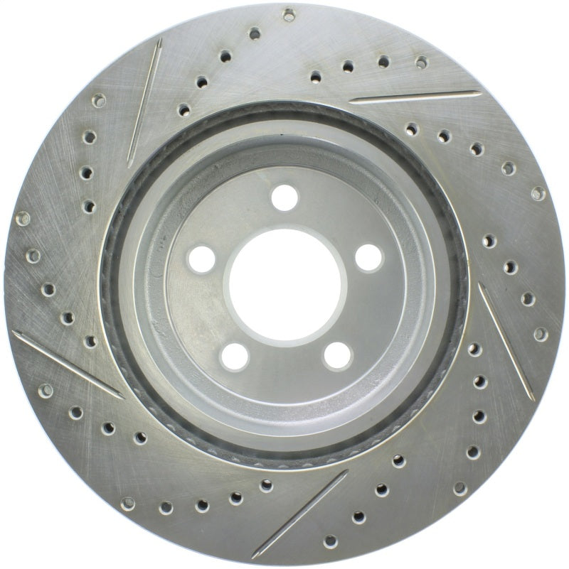 StopTech Select Sport 10-14 Dodge Challenger Drilled and Slotted Front Left Brake Rotor - Burkken Auto Parts