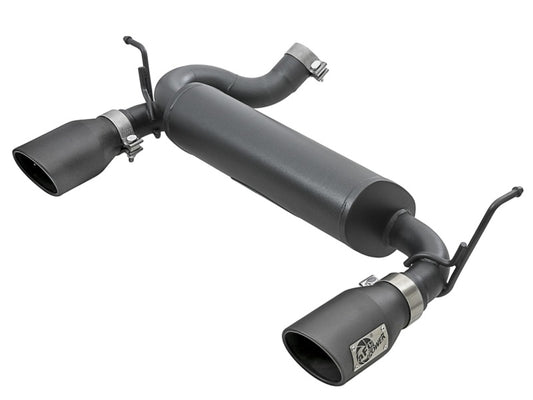aFe Rebel Series 2.5in 409 SS Axle-Back Exhaust w/ Black Tips 2007+ Jeep Wrangler (JK) V6 3.6L/3.8L - Burkken Auto Parts