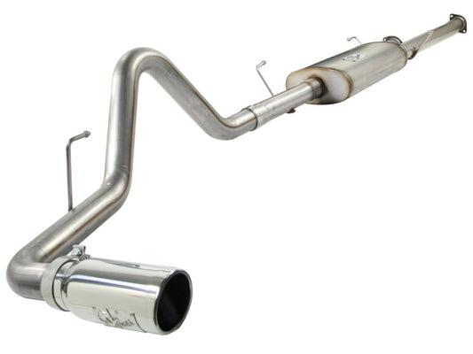 aFe MACHForce XP Exhausts Cat-Back SS-409 EXH CB Toyota Tundra 10-11 V8-5.7L 145.7 WB (pol tip) - Burkken Auto Parts