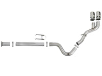 aFe Rebel XD 4in SS Down-Pipe Back Exhaust w/Dual Polished Tips 17-18 Ford Diesel Trucks V8-6.7L(td) - Burkken Auto Parts