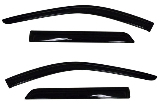 AVS 11-18 Dodge Durango Ventvisor Outside Mount Window Deflectors 4pc - Smoke - Burkken Auto Parts
