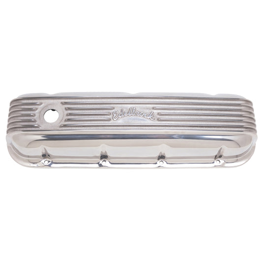 Edelbrock Valve Cover Classic Series Chevrolet 1965 and Later 396-502 V8 Polshed - Burkken Auto Parts