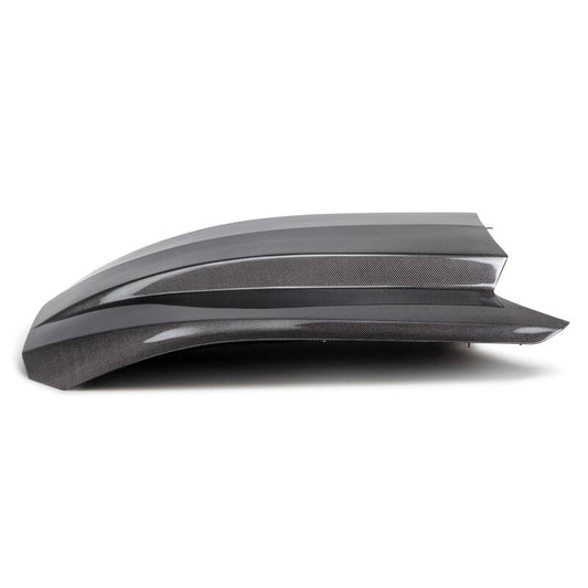 Anderson Composites 2024 Ford Mustang Type-CJ Double-Sided Carbon Fiber Cowl Hood - Burkken Auto Parts