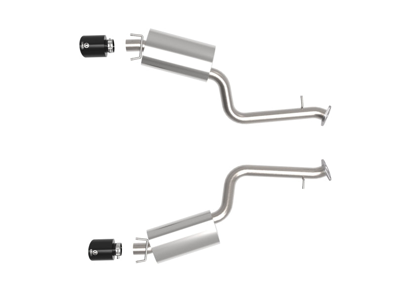 aFe Takeda 14-22 Lexus IS350 V6 2.5in. 304 Stainless Steel Axle-Back Exhaust System w/ Black Tip - Burkken Auto Parts