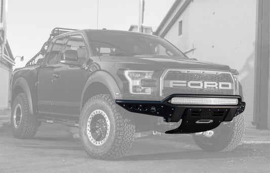 Addictive Desert Designs 17-18 Ford F-150 Raptor Stealth R Front Bumper w/ Winch Mount - Burkken Auto Parts