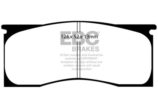 EBC 65-69 Dodge Dart 2.8 Greenstuff Front Brake Pads - Burkken Auto Parts