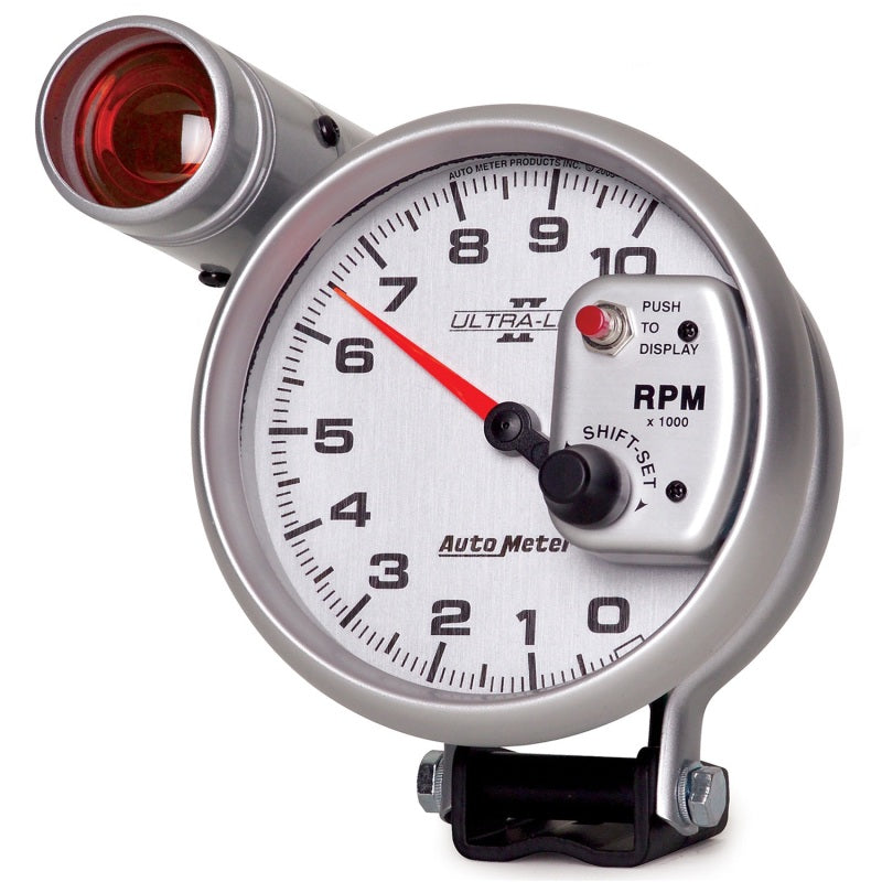 Autometer Ultra-Lite II 5 Inch 10000 RPM Tach w/ Shift Light - Burkken Auto Parts