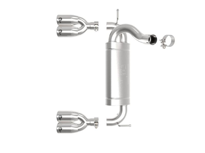 aFe Vulcan Series 2.5in 304 SS Axle-Back Exhaust Polished 07-18 Jeep Wrangler (JK) V6-3.6/3.8L - Burkken Auto Parts