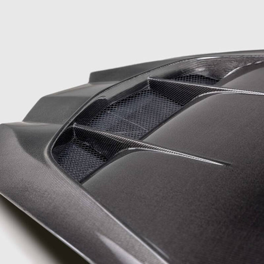 Anderson Composites 20-24  Chevrolet Corvette C8 Type-Z1 Double Sided Carbon Fiber Hood - Burkken Auto Parts