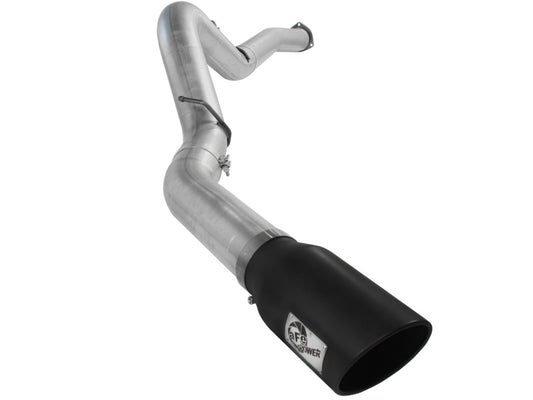 aFe Atlas Exhaust 5in DPF-Back Al Steel 07.5-10 GM Diesel Trucks V8-6.6L (td) LMM (Blk Tip) - Burkken Auto Parts