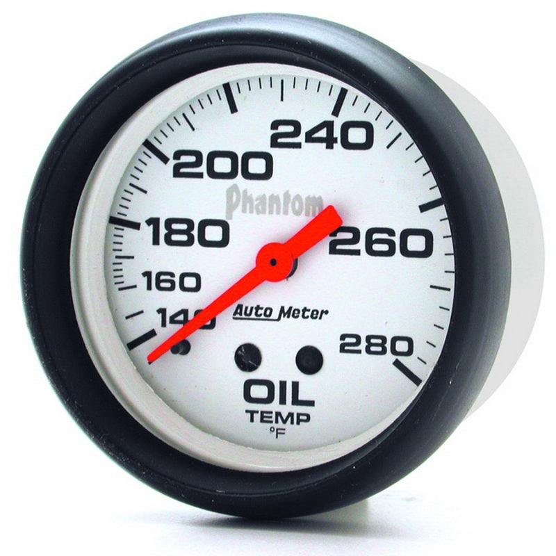AutoMeter Gauge Oil Temp 2-5/8in. 140-280 Deg. F Mechanical Phantom - Burkken Auto Parts