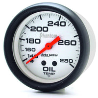AutoMeter Gauge Oil Temp 2-5/8in. 140-280 Deg. F Mechanical Phantom - Burkken Auto Parts