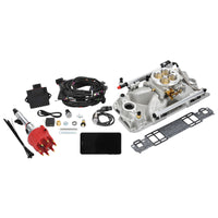 Edelbrock Pro Flo 4 Fuel Injection Kit Seq Port SBC 1986&Earlier 550 Max HP 29 LbHr Injectors Satin - Burkken Auto Parts