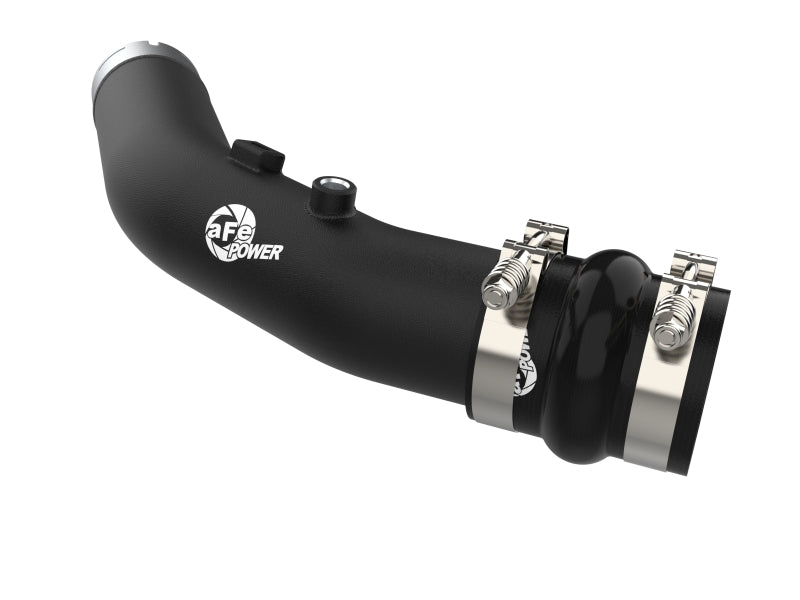 aFe 23-24 Ford F250/F350 Super Duty V8-6.7L BladeRunner 3 In. Aluminum Hot Charge Pipe- BLK - Burkken Auto Parts