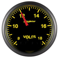 Autometer Elite 52.4mm Peak & Warn w/ Electronic Control 8-18 Volt Voltmeter - Burkken Auto Parts