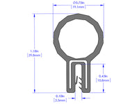 aFe MagnumFORCE Spare Parts Trim Seal Kit (1/16IN X 3/4IN) x 36IN L - Burkken Auto Parts