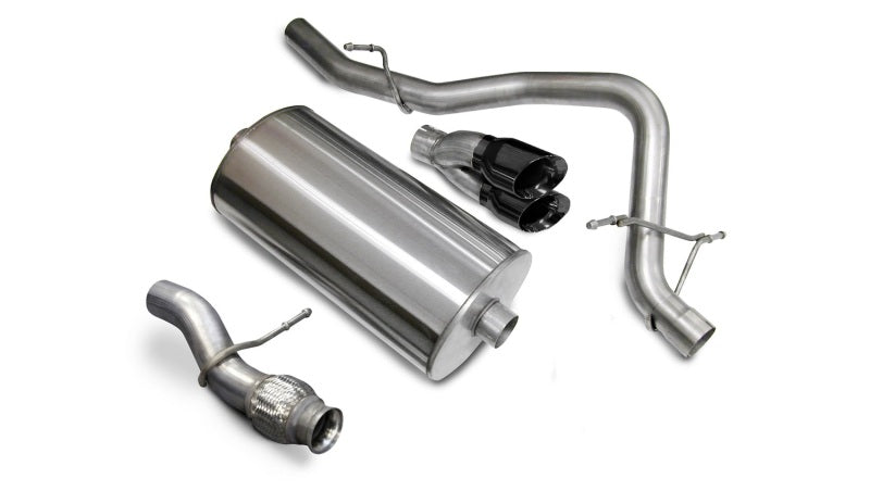 Corsa 2009-2014 Chevrolet Tahoe 5.3L V8 Black Sport Cat-Back Exhaust - Burkken Auto Parts