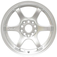 Gram Lights 57DR 15x8.0 +28 4x100 Sunlight Silver Wheel