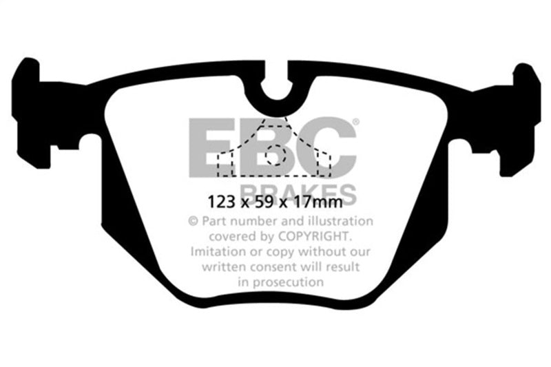 EBC 94-96 BMW 840 4.0 (E31) Greenstuff Rear Brake Pads - Burkken Auto Parts