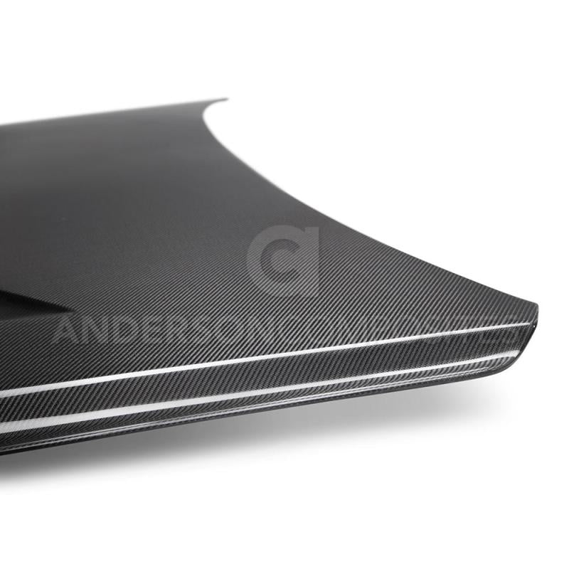 Anderson Composites 15-17 Ford Mustang (Excl. GT350/GT350R) Type-TT Double Sided Hood - Burkken Auto Parts