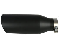 aFe MACHForce XP Exhausts Tips SS-304 EXH Tip 4In x 7Out x 18L Bolt-On (blk) - Burkken Auto Parts