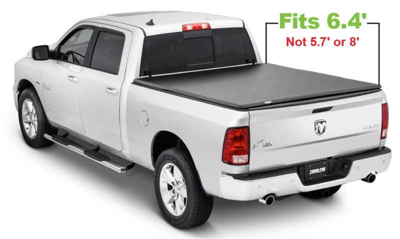 Tonno Pro 02-19 Dodge RAM 1500 6.4ft Fleetside Tonno Fold Tri-Fold Tonneau Cover - Burkken Auto Parts