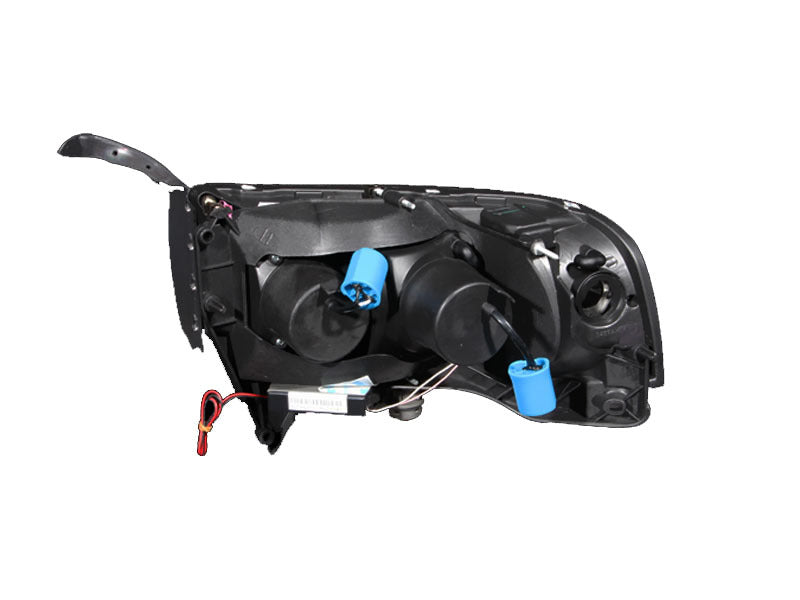 ANZO 1994-2001 Dodge Ram Projector Headlights w/ Halo Black - Burkken Auto Parts