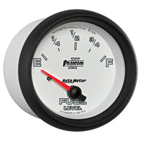 AutoMeter Gauge Fuel Level 2-5/8in. 0 Ohm(e) to 90 Ohm(f) Elec Phantom II - Burkken Auto Parts