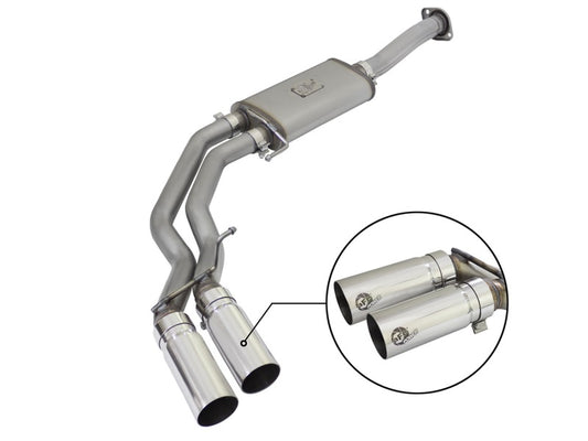 aFe Rebel Exhausts 3in SS Cat-Back 15-16 Ford F-150 EcoBoost V6 2.7/3.5L V8 5.0L w/ Polished Tips - Burkken Auto Parts