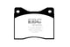 EBC 96-00 Ac Ace 5.0 Greenstuff Front Brake Pads - Burkken Auto Parts