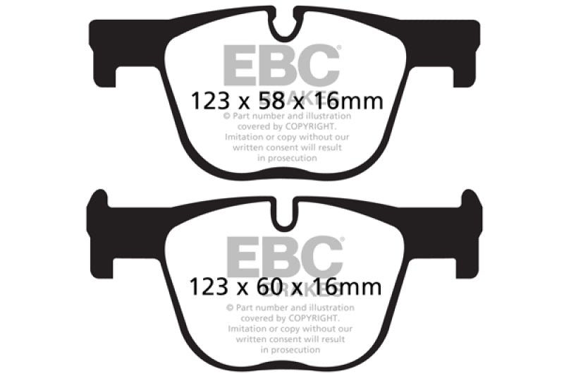 EBC 12+ BMW ActiveHybrid 3 3.0 Turbo Greenstuff Rear Brake Pads - Burkken Auto Parts