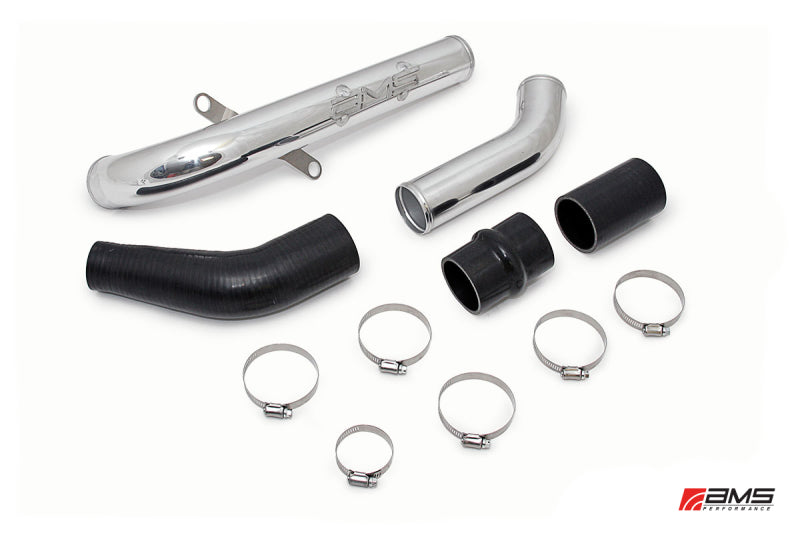 AMS Performance 08-15 Mitsubishi EVO X Upper I/C Pipe - Polished - Burkken Auto Parts