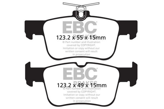 EBC 13+ Ford Fusion 1.6 Turbo Greenstuff Rear Brake Pads - Burkken Auto Parts