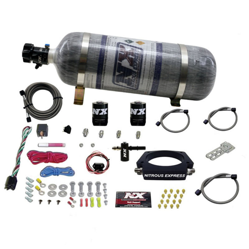 Nitrous Express 2014+ Chevrolet Corvette C7 Nitrous Plate Kit (50-300HP) w/Composite Bottle - Burkken Auto Parts