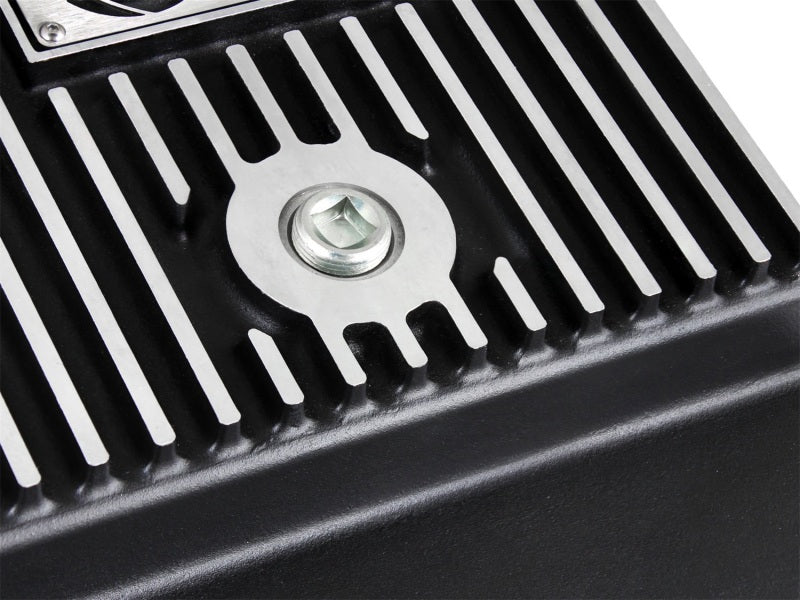 aFe Transmission Pan (Black w/ Machined Fins) GM Trucks 99-16 (4L60-E/4L60E/4L65E/4L70E/4L75E) - Burkken Auto Parts