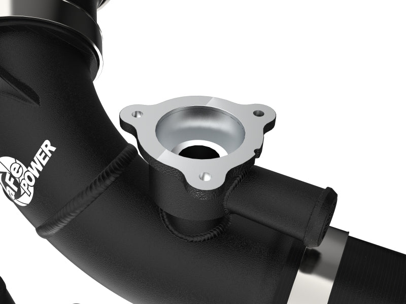 aFe 2022 Toyota Tundra V6-3.5L (tt) BladeRunner 2.5in Aluminum Hot Charge Pipe - Black - Burkken Auto Parts