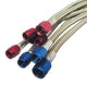Nitrous Express 6AN 6ft Stainless Steel Braided Hose - Red - Burkken Auto Parts