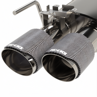 Kooks 18-24 Ford Mustang GT 5.0 3in. Valved Touring Cat-Back Exhaust - Carbon Tips - Burkken Auto Parts