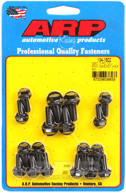 ARP SB Chevy 1-pc Oil Pan Gasket Hex Bolt Kit - Burkken Auto Parts