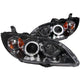 ANZO 2004-2008 Mazda 3 Projector Headlights w/ Halo Black (CCFL) - Burkken Auto Parts