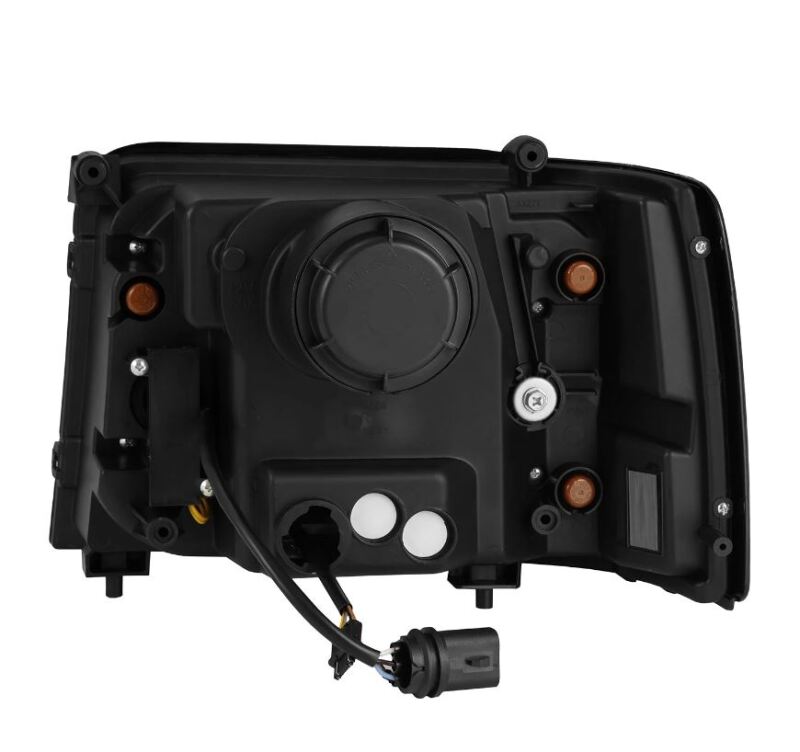 AlphaRex 92-96 Ford F-Series/Bronco LUXX-Series Proj Headlights Blk w/Actv Light SeqSig & SBDRL - Burkken Auto Parts