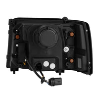 AlphaRex 92-96 Ford F-Series/Bronco LUXX-Series Proj Headlights Blk w/Actv Light SeqSig & SBDRL - Burkken Auto Parts