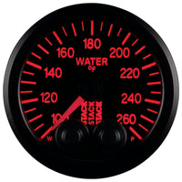 Autometer Stack Pro Control 52mm 100-260 deg F Water Temp Gauge - Black (1/8in NPTF Male) - Burkken Auto Parts