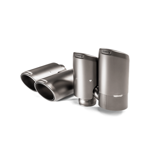 Akrapovic 2018+ Porsche Cayenne V6 (536) Tail Pipe Set (Titanium) - Burkken Auto Parts